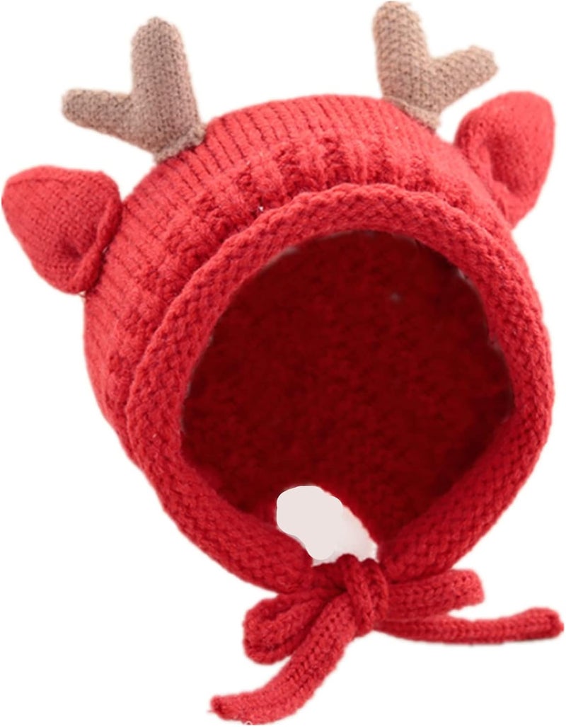 MINGSEECESS Kids Knitted Beanie Hat Cute Frog Cartoon Winter Warmer Cap with Big Eyes for Baby Boys Girls - Image 1